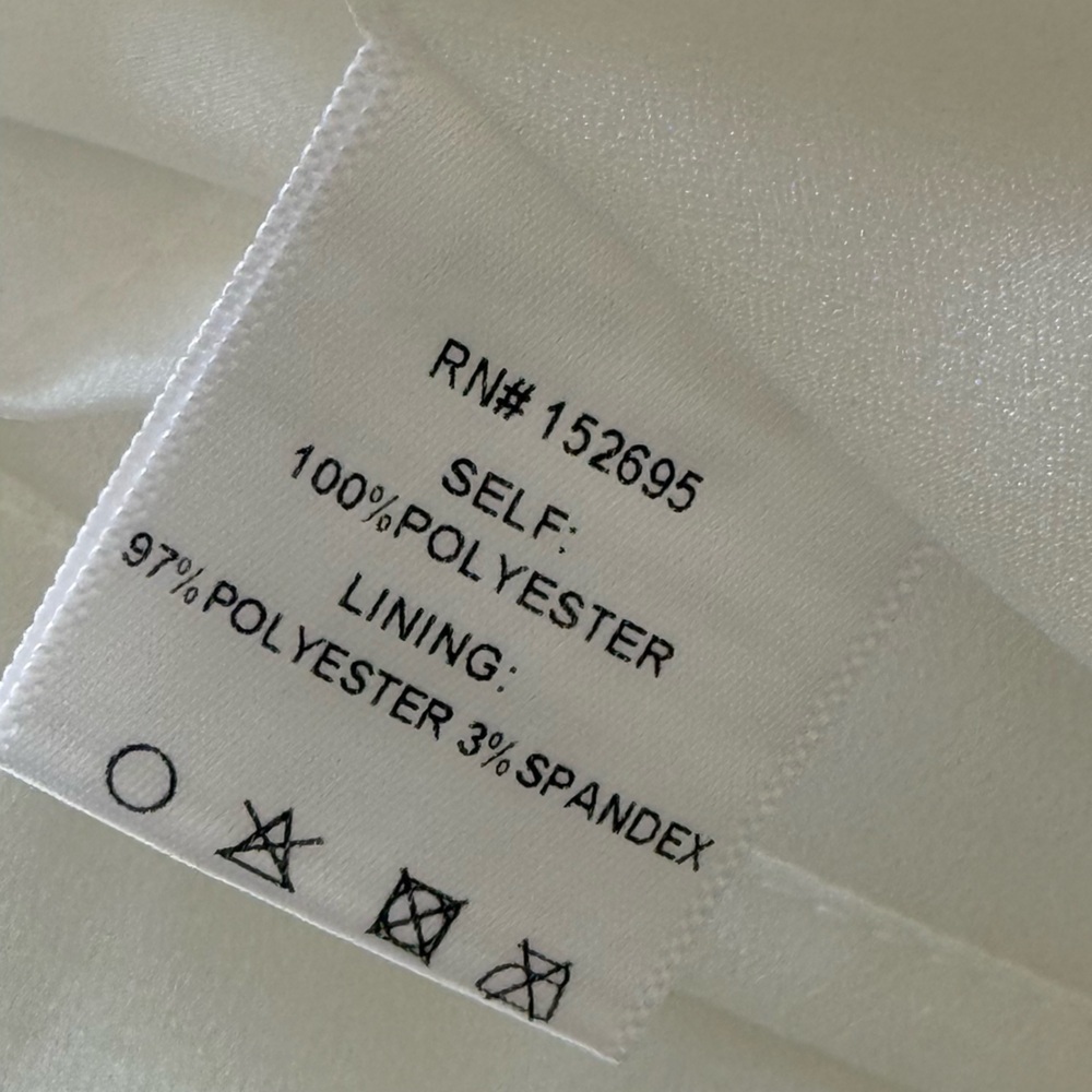 Layered With Love White, Sleeveless Tie Shoulder Scallop Mini Dress Size XS , M - Picture 4 of 9